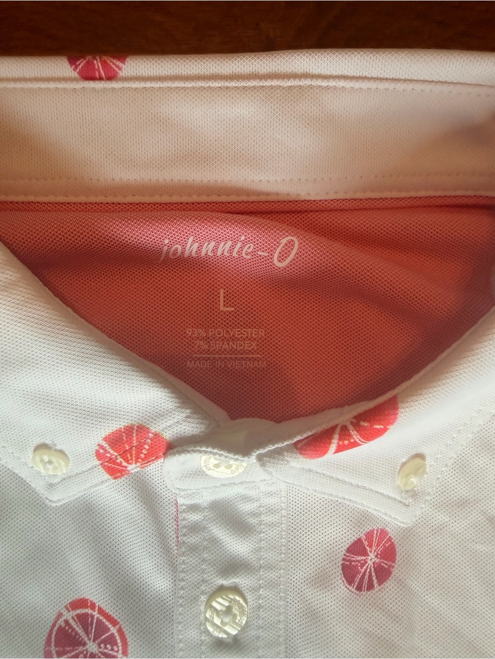Johnnie-O Frederick Medallion Funky Buddha Polo Shirt Performance Active Golf L - Picture 4 of 12